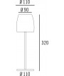 LED Outdoor Rechargeable Table lamp